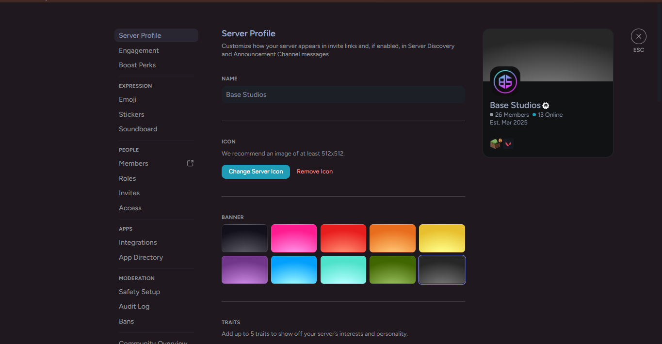 BaseStudios Discord Setup
