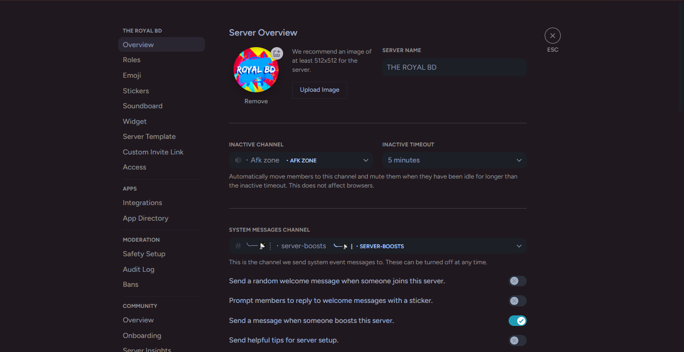 Royal BD Discord Setup gallery 1