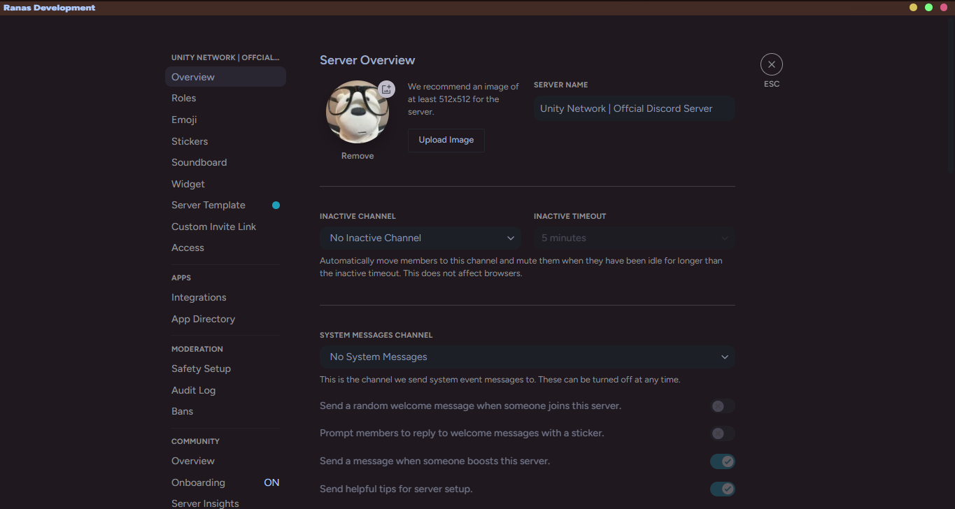 Unity Network Discord